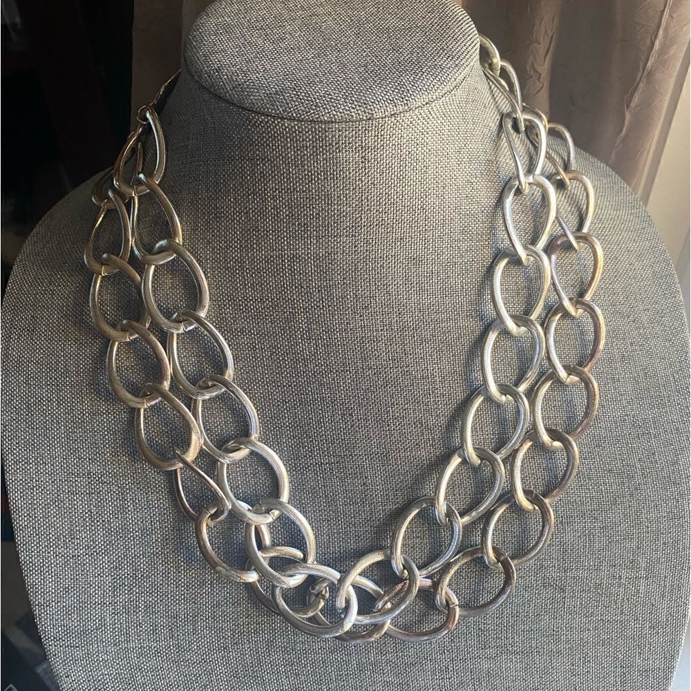 Modernist Trifari Large Link Necklace